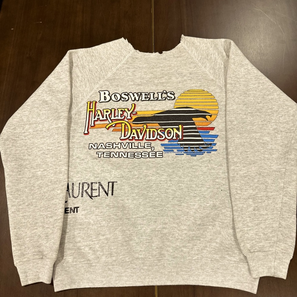 Size medium Harley Davidson, vintage cut off sweatshirt